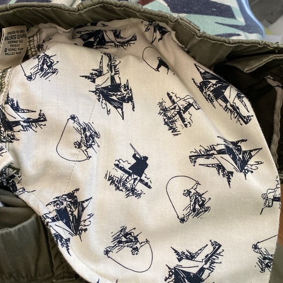 L.L. Bean Womens Shorts Khaki Chino Utility Cargo Cotton Sz 12 Gorpcore hiking - Picture 12 of 12